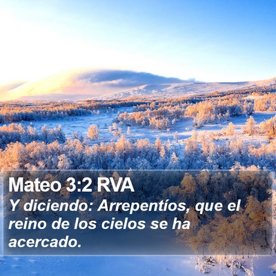 Mateo 3:2 RVA Bible Verse Image