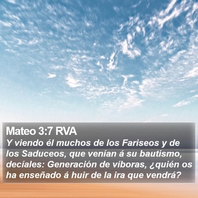 Mateo 3:7 RVA Bible Verse Image