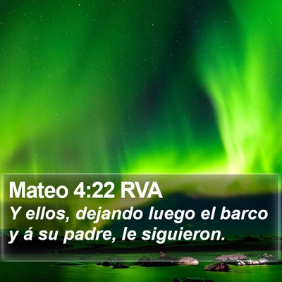 Mateo 4:22 RVA Bible Verse Image