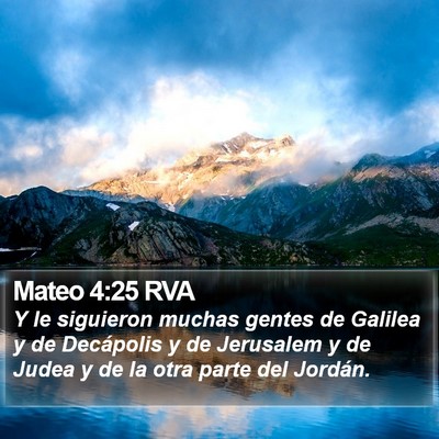 Mateo 4:25 RVA Bible Verse Image