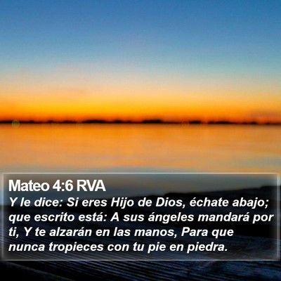 Mateo 4:6 RVA Bible Verse Image