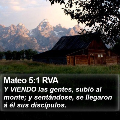 Mateo 5:1 RVA Bible Verse Image