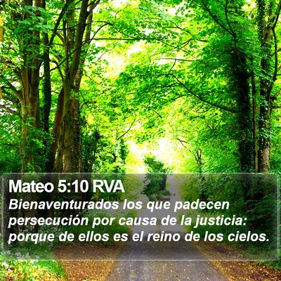 Mateo 5:10 RVA Bible Verse Image
