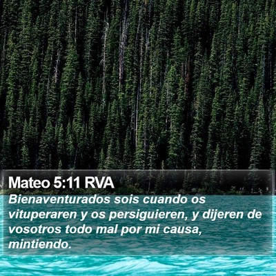Mateo 5:11 RVA Bible Verse Image