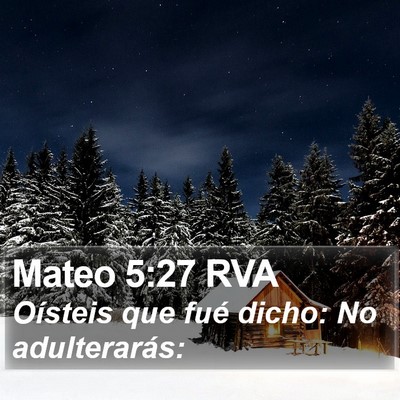 Mateo 5:27 RVA Bible Verse Image