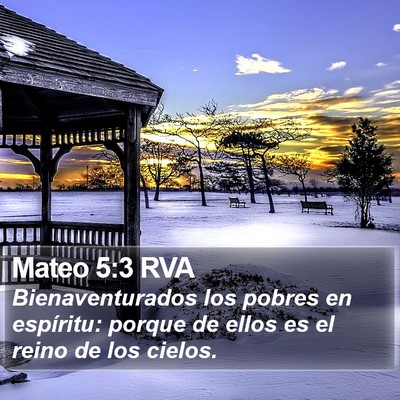 Mateo 5:3 RVA Bible Verse Image