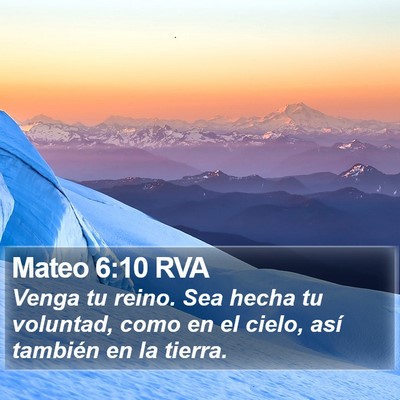 Mateo 6:10 RVA Bible Verse Image