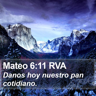 Mateo 6:11 RVA Bible Verse Image