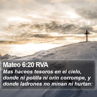 Mateo 6:20 RVA Bible Verse Image