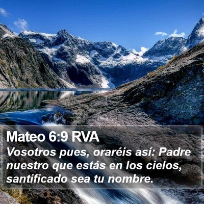 Mateo 6:9 RVA Bible Verse Image