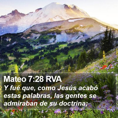 Mateo 7:28 RVA Bible Verse Image