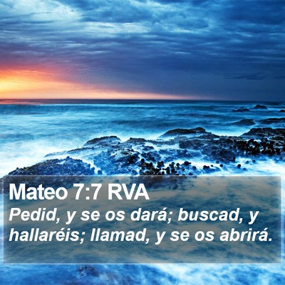 Mateo 7:7 RVA Bible Verse Image