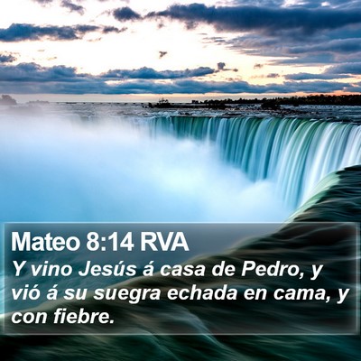 Mateo 8:14 RVA Bible Verse Image