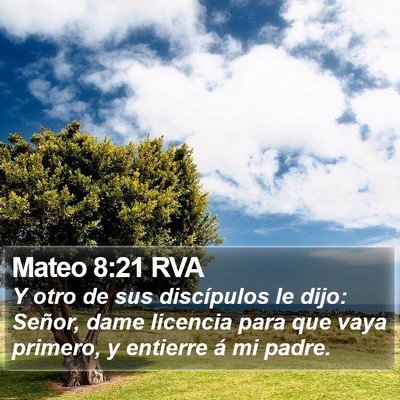 Mateo 8:21 RVA Bible Verse Image