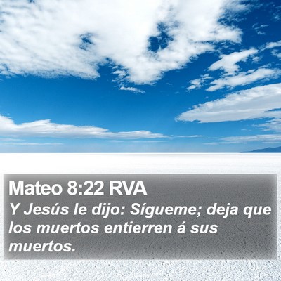 Mateo 8:22 RVA Bible Verse Image