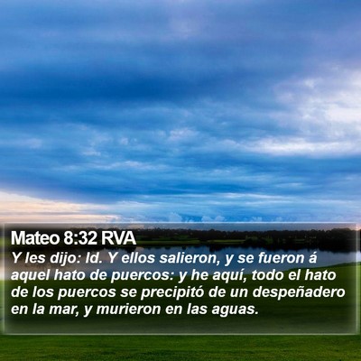 Mateo 8:32 RVA Bible Verse Image