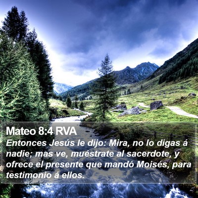 Mateo 8:4 RVA Bible Verse Image