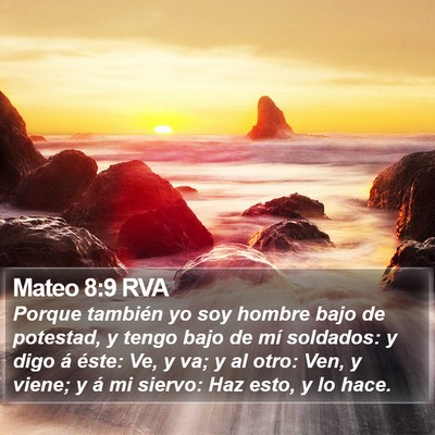 Mateo 8:9 RVA Bible Verse Image