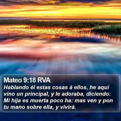 Mateo 9:18 RVA Bible Verse Image