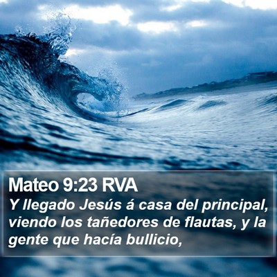 Mateo 9:23 RVA Bible Verse Image