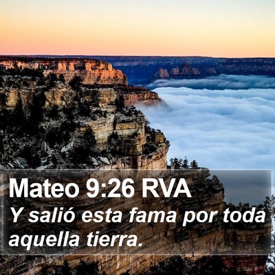 Mateo 9:26 RVA Bible Verse Image
