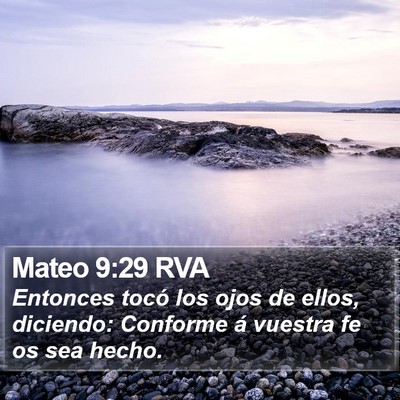 Mateo 9:29 RVA Bible Verse Image