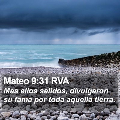 Mateo 9:31 RVA Bible Verse Image