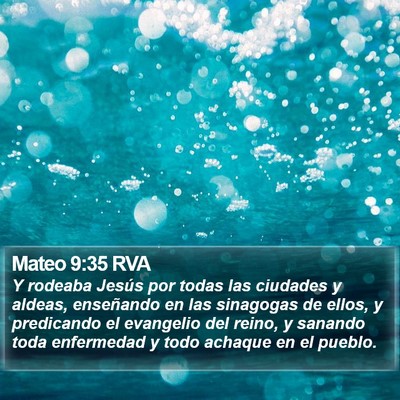 Mateo 9:35 RVA Bible Verse Image
