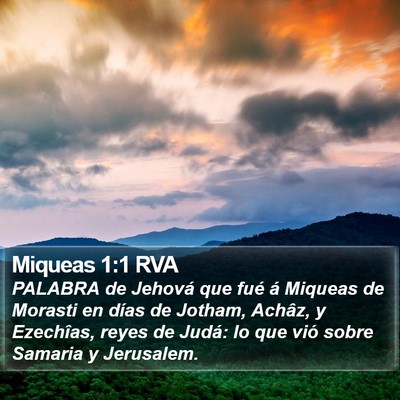 Miqueas 1:1 RVA Bible Verse Image