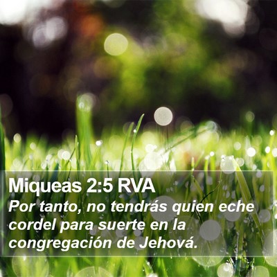 Miqueas 2:5 RVA Bible Verse Image