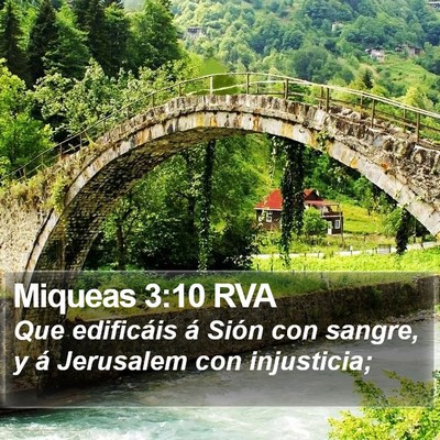 Miqueas 3:10 RVA Bible Verse Image