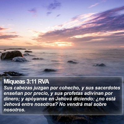 Miqueas 3:11 RVA Bible Verse Image