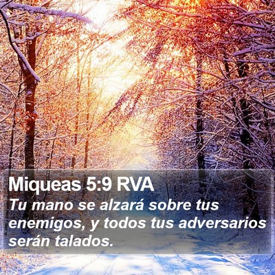 Miqueas 5:9 RVA Bible Verse Image
