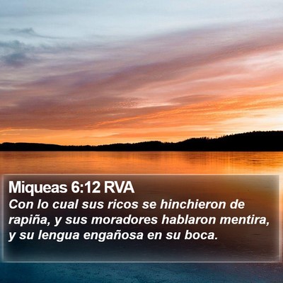 Miqueas 6:12 RVA Bible Verse Image