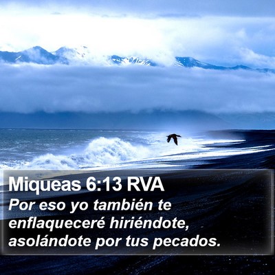 Miqueas 6:13 RVA Bible Verse Image