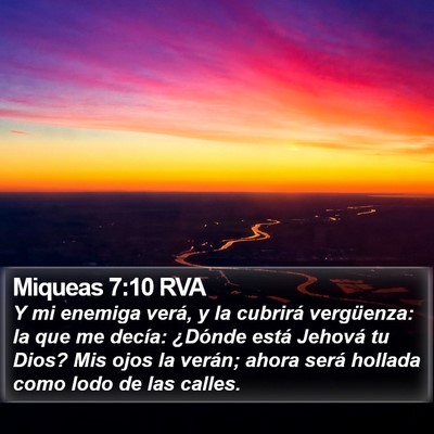 Miqueas 7:10 RVA Bible Verse Image