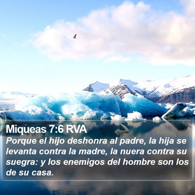 Miqueas 7:6 RVA Bible Verse Image