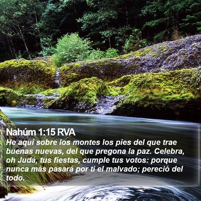 Nahúm 1:15 RVA Bible Verse Image