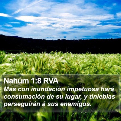 Nahúm 1:8 RVA Bible Verse Image