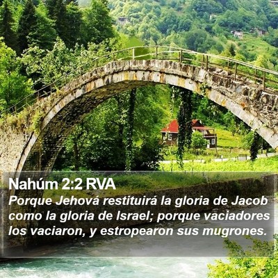Nahúm 2:2 RVA Bible Verse Image