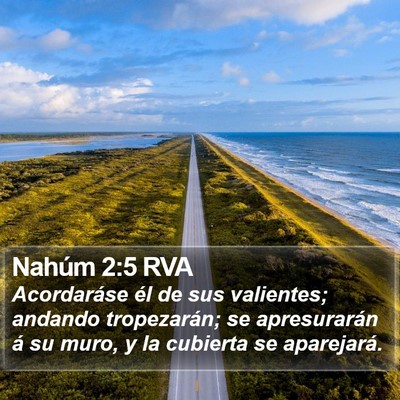 Nahúm 2:5 RVA Bible Verse Image