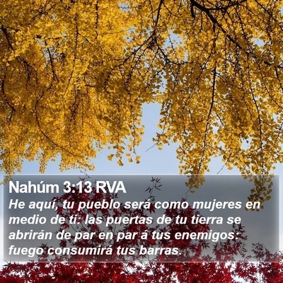 Nahúm 3:13 RVA Bible Verse Image