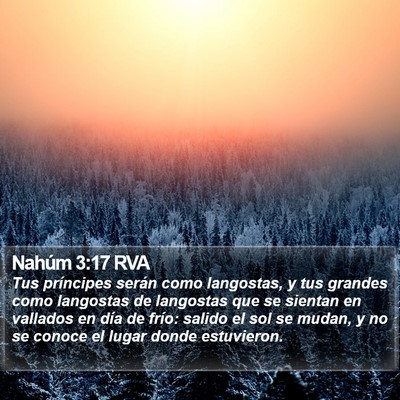 Nahúm 3:17 RVA Bible Verse Image