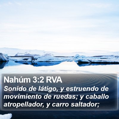 Nahúm 3:2 RVA Bible Verse Image