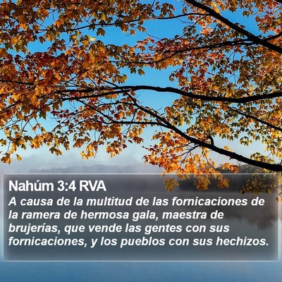 Nahúm 3:4 RVA Bible Verse Image