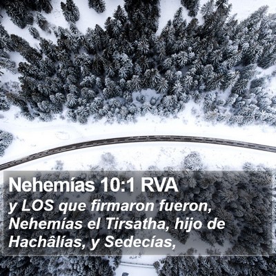 Nehemías 10:1 RVA Bible Verse Image