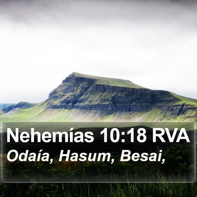 Nehemías 10:18 RVA Bible Verse Image