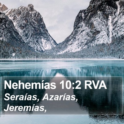 Nehemías 10:2 RVA Bible Verse Image