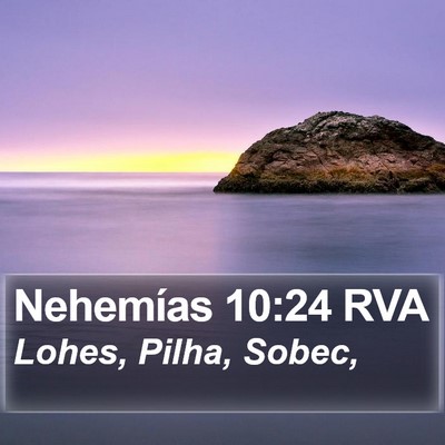 Nehemías 10:24 RVA Bible Verse Image