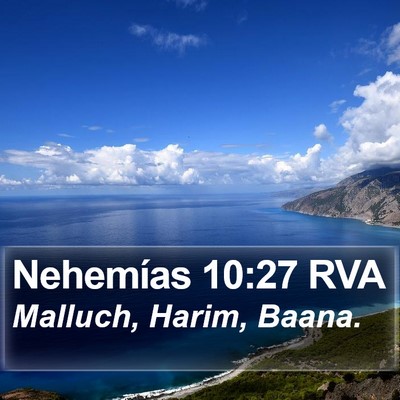 Nehemías 10:27 RVA Bible Verse Image